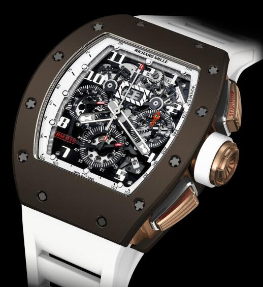 Richard Mille Replica Watch RM011 Flyback Brown Ceramic LE